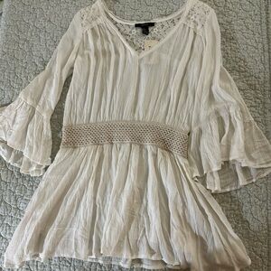 FP STYLE Bell Sleeve Boho Peasant Tunic